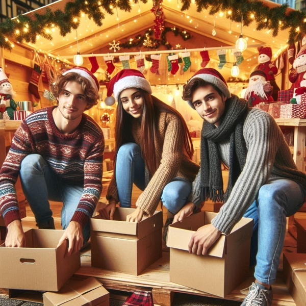 Aufbau Weihnachtsmarkt2025